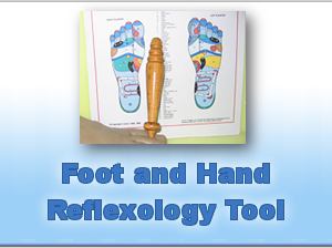 Wooden Foot & Hand Reflexology Tool