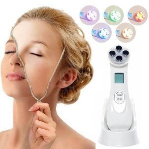 Skinstrument – 5 in 1 RF EMS LED Light Therapy For Facial Acne & Skin Tightening